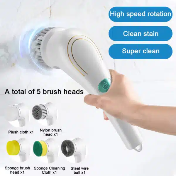 5 in 1 Electric Cleaning Dishwashing Brush - Image 3