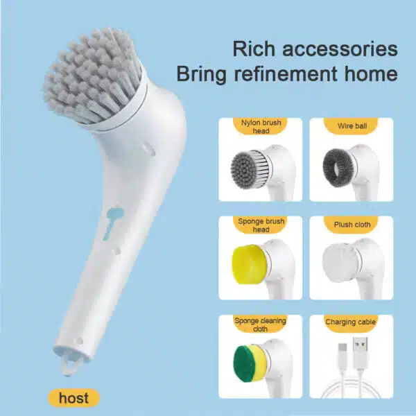 5 in 1 Electric Cleaning Dishwashing Brush - Image 5